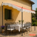 Tonnelle adossée 3x2 en acier pour jardin bar et hôtel Pergola uv Remises