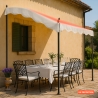 Tonnelle adossée 3x2 en acier pour jardin bar et hôtel Pergola uv Remises
