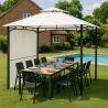 Tonnelle de jardin pour terrasses bars restaurants et piscines 3.3 x 3.3 m Antigua Promotion