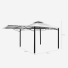 Tonnelle de jardin terrasse et bar avec ouverture Antigua UV 