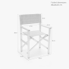 Chaise de plage pliante portable en aluminium textilène Regista Gold