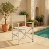 Chaise de plage pliante portable en aluminium textilène Regista Gold