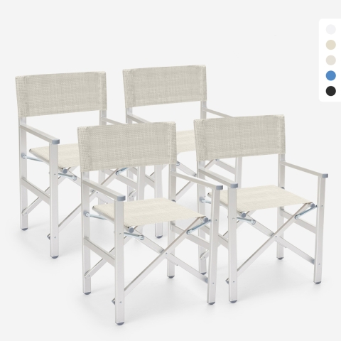 4 chaises de plage pliables...