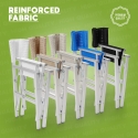 2 Chaises de plage pliantes portables en textilène aluminium Regista Gold 