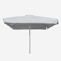 Parasol de jardin droit 3x3 aluminium carré bar hôtel Marte