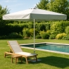 Parasol de jardin droit 3x3 aluminium carré bar hôtel Marte