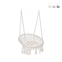 Hamac suspendu avec coussin en coton Luxory Round Promotion
