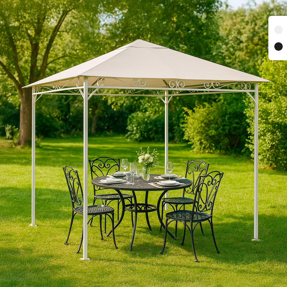 Stalen pergola tuinpaviljoen 3x3 meter Style Catalogus