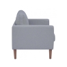 Canapé 2 places moderne en coton 137x73x82cm Ramsey Dimensions