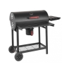 Barbecue à charbon en acier avec roues, couvercle, 2 grilles Tennessee Remises
