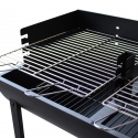 Barbecue à charbon avec roues et 2 grilles réglables Wisconsin Réductions