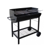 Houtskoolbarbecue op wielen met 2 verstelbare roosters Wisconsin Aanbieding