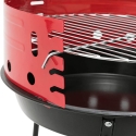Draagbare ronde houtskoolbarbecue Ø36cm Camping Kortingen