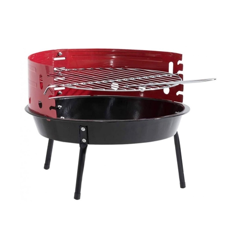 Draagbare ronde houtskoolbarbecue Ø36cm Camping Aanbieding