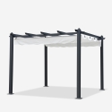 Tonnelle de jardin carrée 3x3 en aluminium bar restaurant hôtel Firenze Remises