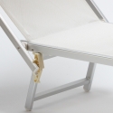 Professionele strandligstoel Italia uit aluminium 