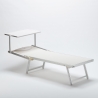 Set van 2 professionele aluminium strandligbedden Italia 