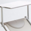 Set van 2 professionele aluminium strandligbedden Italia 