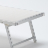 Set van 2 professionele aluminium strandligbedden Italia 
