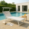 Set van 2 professionele aluminium strandligbedden Italia Keuze