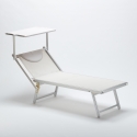Set van 2 professionele aluminium strandligbedden Italia 