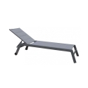 Tuinligbed met wielen in aluminium Formentera Model