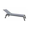 Tuinligbed met wielen in aluminium Formentera Model