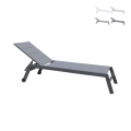 Tuinligbed met wielen in aluminium Formentera Aanbieding