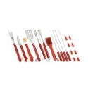 Coffret d'outils barbecue 18 pièces avec manche en bois Offre