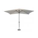 Parasol de jardin 2x3m en polyester blanc Poly Promotion