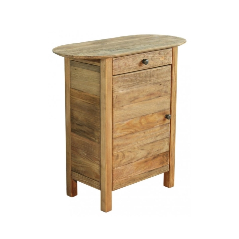 Houten nachtkastje met deur en lade Farran Aanbieding