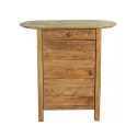 Table de chevet en bois avec porte et tiroir Farran Remises