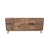 Buffet en bois de pin recyclé avec 4 tiroirs Heron Offre