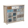 Shabby chic houten dressoir in multicolor Greg Aanbieding