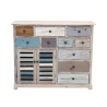 Shabby chic houten dressoir in multicolor Greg Aanbod