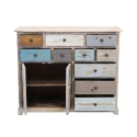 Shabby chic houten dressoir in multicolor Greg Korting