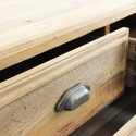 Commode en bois naturel pour chambre à coucher 5 tiroirs Farley Réductions