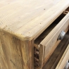 Commode en bois naturel pour chambre à coucher 5 tiroirs Farley Catalogue