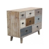 Gekleurde houten ladekast met 8 lades Shabby Chic Donald Verkoop