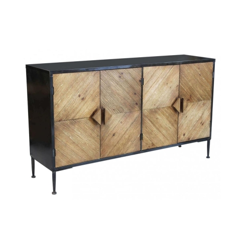 Industriële houten en metalen dressoir Derek Aanbieding