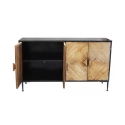 Industriële houten en metalen dressoir Derek Catalogus