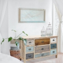 Shabby chic houten ladekast Denny Voorraad