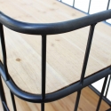 Étagère mobile 3 niveaux style industriel avec roulettes Abner Remises