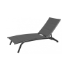Chaise longue de jardin en aluminium avec roues empilable Itaca Dimensions