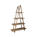 Wandkast voor de woonkamer met 4 planken in grenenhout Callie Aanbieding