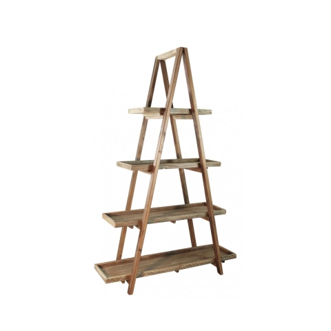 Wandkast voor de woonkamer met 4 planken in grenenhout Callie Aanbieding