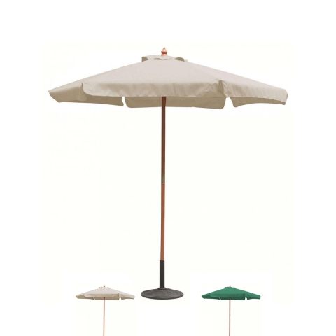 Ronde tuinparasol Ø2,5m met houten middenpaal Fantasy Aanbieding