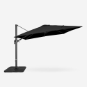 Parasol déporté avec bras réglable en aluminium 3x3 Vienna Noir Prix