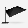 Tuinparasol met verstelbare arm in aluminium 3x3m Vienna Noir Prijs