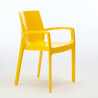 Stapelbare polypropyleen stoelen met armleuningen Grand Soleil Cream Aanbod